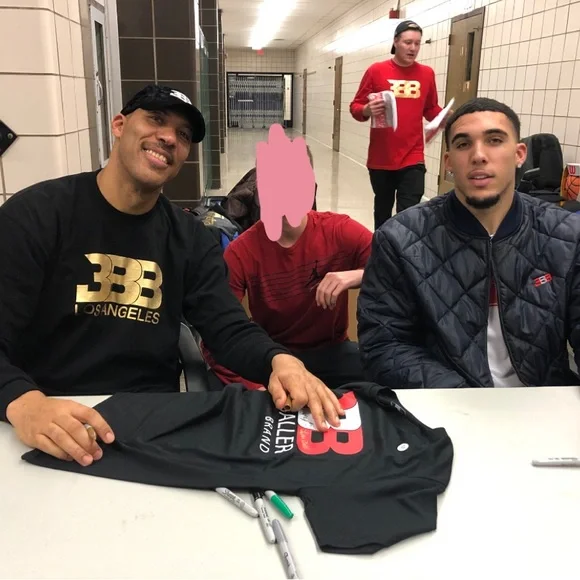 Big Baller Brand signed T shirt (Lavar Ball and Gelo Ball)